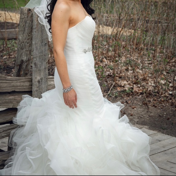 Kleinfeld wedding dress for sale!! Worn once - Picture 3 of 4